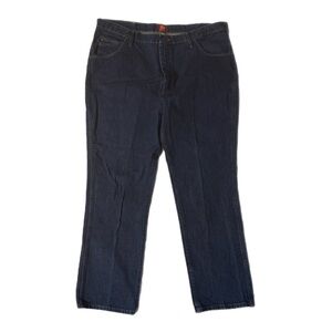 Wrangler 36MWZ Slim Fit Men's Straight Denim Blue Jeans Size 42x32